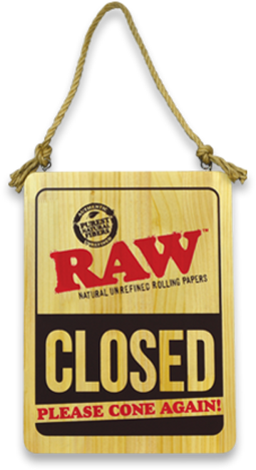 RAW Raw Wooden Sign - Please Cone In at The Cloud Supply
