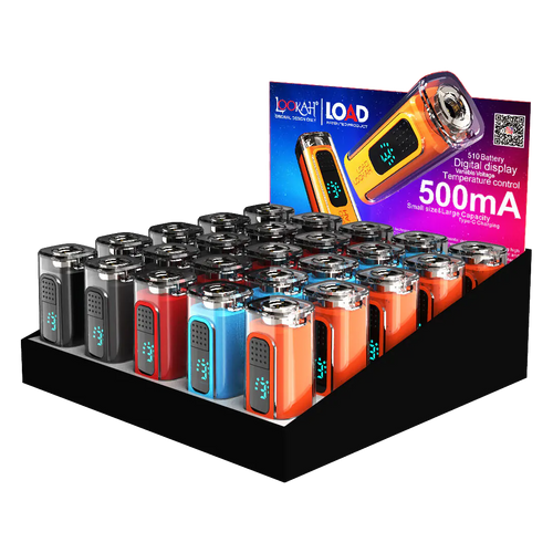Lookah Load 510 Battery Display 500 mAh- 25pk Assorted Colors at The Cloud Supply