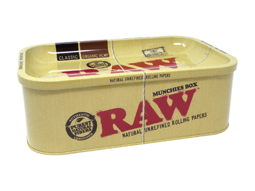RAW Raw Munchies Box With Rolling Tray Lid at The Cloud Supply