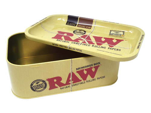 RAW Raw Munchies Box With Rolling Tray Lid at The Cloud Supply
