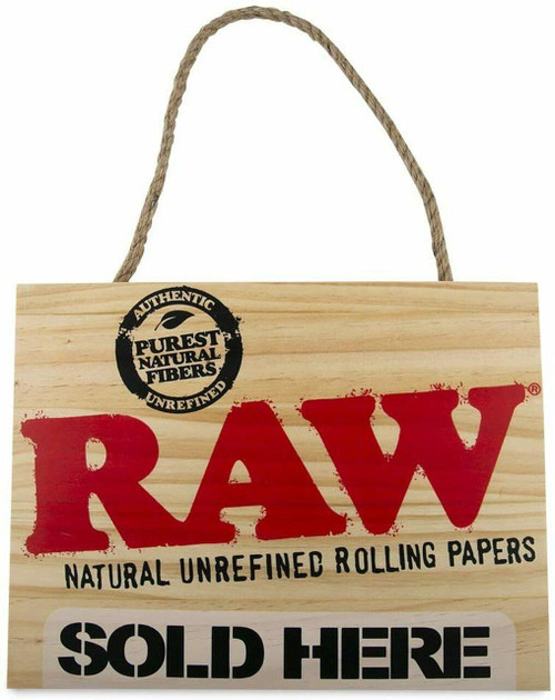 RAW Raw Wooden Sign - Sold Here at The Cloud Supply