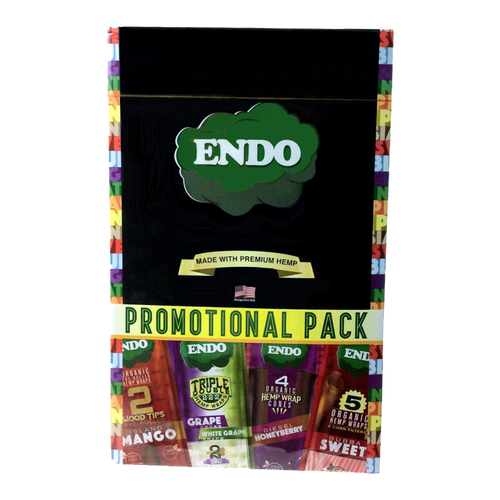 Endo Hemp Wraps Assorted Promotional Pack - 24pk  at The Cloud Supply