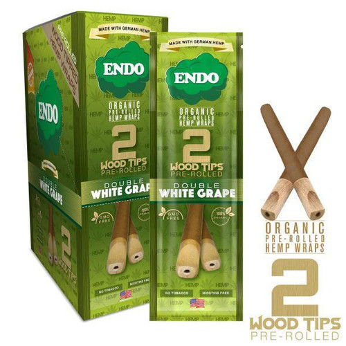 Endo Organic Hemp Wraps Cones 15pk 4 Per Pack The Cloud Supply