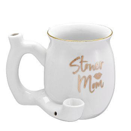 Fashion Craft White Stoner Mom Mug  at The Cloud Supply