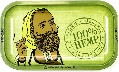 Zig Zag Rolling Tray Small - Hemp  at The Cloud Supply