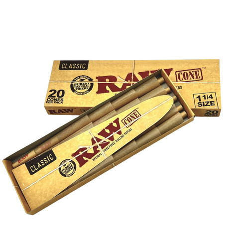 RAW Raw Classic Cones 1 1/4 20ct - 40Pk  at The Cloud Supply