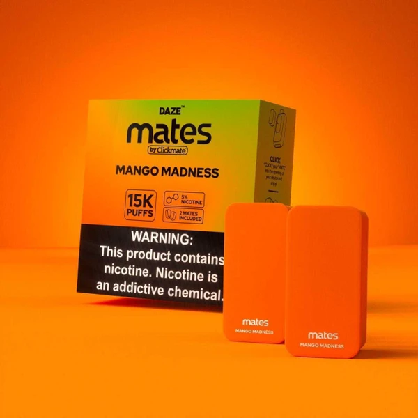 7Daze 7 Daze Clickmate Mates Pods - 5% 15,000 Puffs - 2ct 5pk  at The Cloud Supply