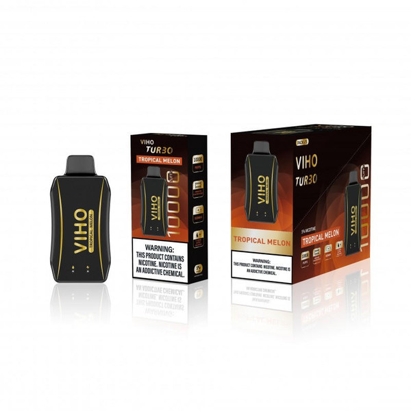  VIHO Turbo Black Gold Disposable - 5% 10,000 Puffs - 5ct  at The Cloud Supply
