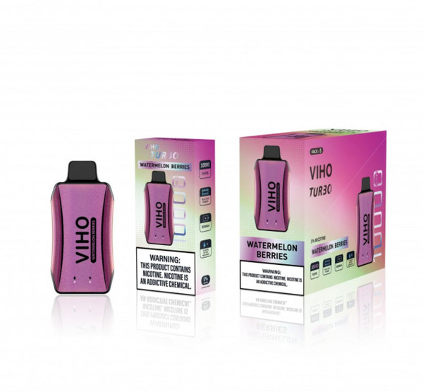  VIHO Turbo Midnight Disposable - 5% 10,000 Puffs - 5ct  at The Cloud Supply