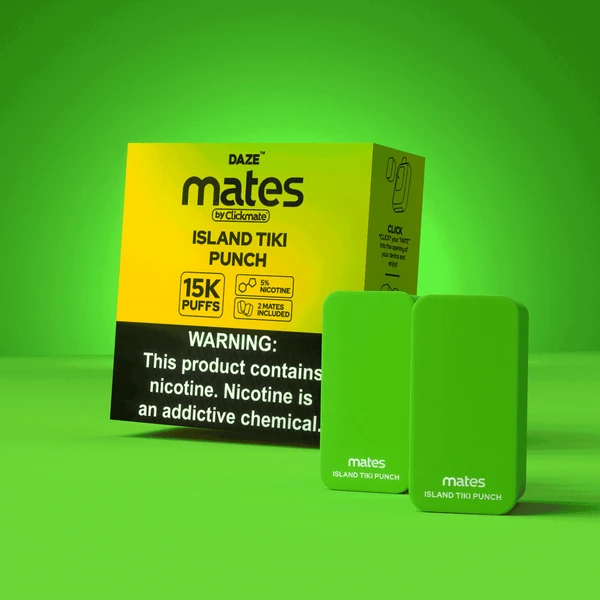 7Daze 7 Daze Clickmate Mates Pods - 2% 15,000 Puffs - 2ct 5pk  at The Cloud Supply