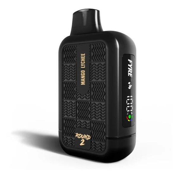  Tyson 2.0 Round 2 Disposable 5% 16ml 650mAh 7500 Puffs With FYRE Mesh Coil & LCD display 10ct  at The Cloud Supply