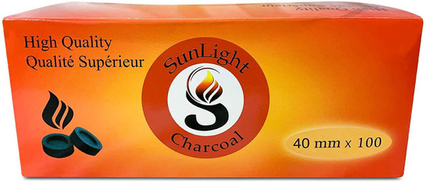  Sunlight Charcoal Small 40mm 100ct  at The Cloud Supply