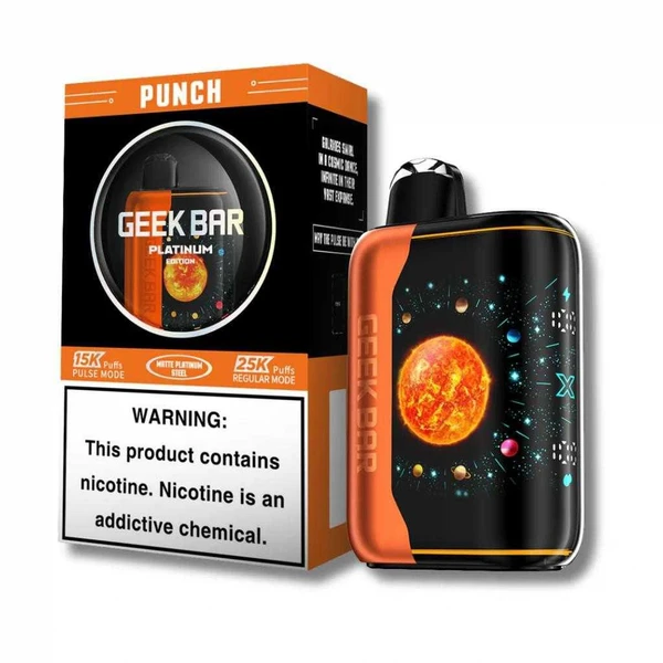  Geek Bar Pulse X Platinum Disposable 5% 25000 Puffs 5pk  at The Cloud Supply