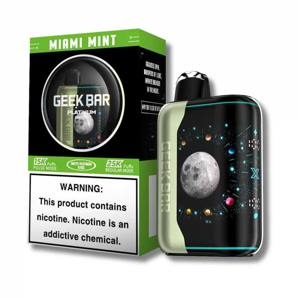  Geek Bar Pulse X Platinum Disposable 5% 25000 Puffs 5pk  at The Cloud Supply