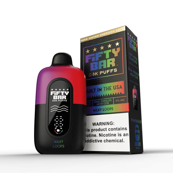  Fifty Bar V2 Disposable - 5% 20,000 Puffs - 5pk  at The Cloud Supply