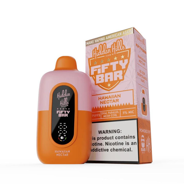  Fifty Bar X Hidden Hills Disposable - 5% 20,000 Puffs - 5pk  at The Cloud Supply