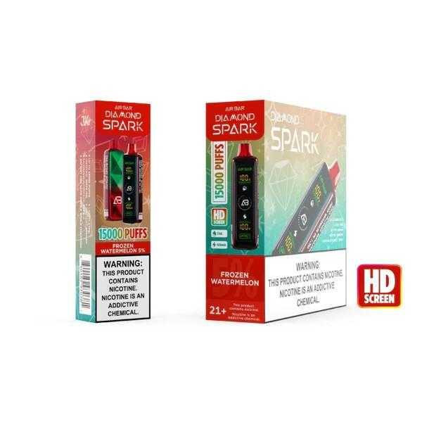  Air Bar Diamond Spark Disposable - 5% 15,000 Puffs - 5pk  at The Cloud Supply