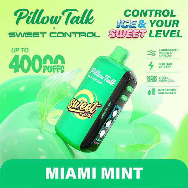  Pillow Talk Sweet Control SC40000 Disposable - 5% 40,000 Puffs - 5pk  at The Cloud Supply