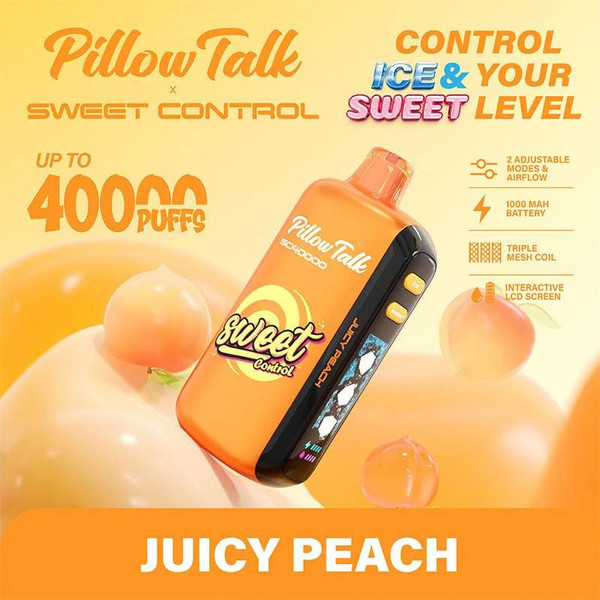  Pillow Talk Sweet Control SC40000 Disposable - 5% 40,000 Puffs - 5pk  at The Cloud Supply