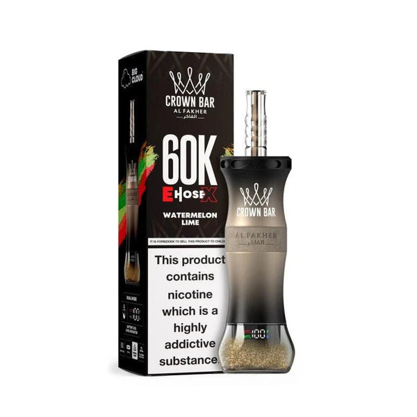  Al Fakher Crown Bar E-Hose 6% 60000 Puffs 250ml 5pk  at The Cloud Supply