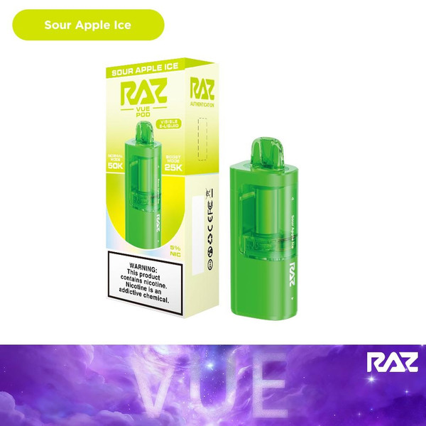 Raz Vue 50000 Pods - 5% 50,000 Puffs - 5pk