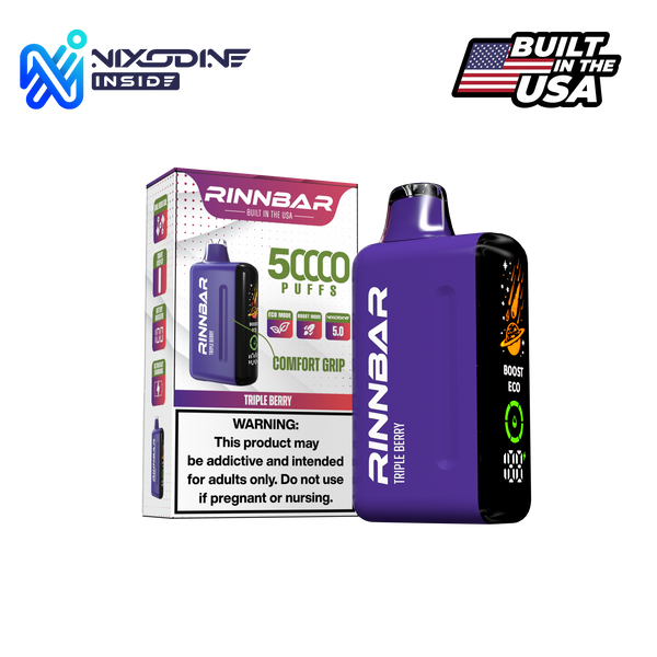 Rinnbar Nix Disposable - 5% 50,000 Puffs - 5pk