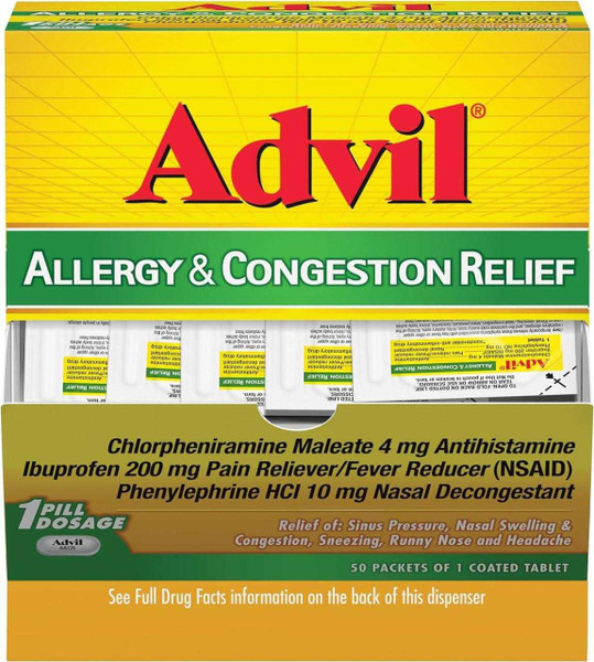  Advil Allergy and Congestion Relief 50pk  at The Cloud Supply