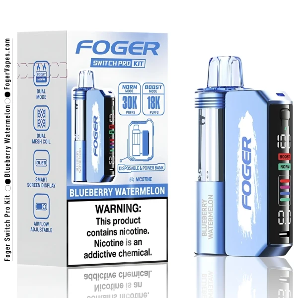 Foger Switch Pro Kit Nixodine 19ml - 30000 Puffs  5% -  5ct