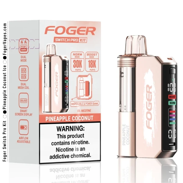 Foger Switch Pro Kit Nixodine 19ml - 30000 Puffs  5% -  5ct