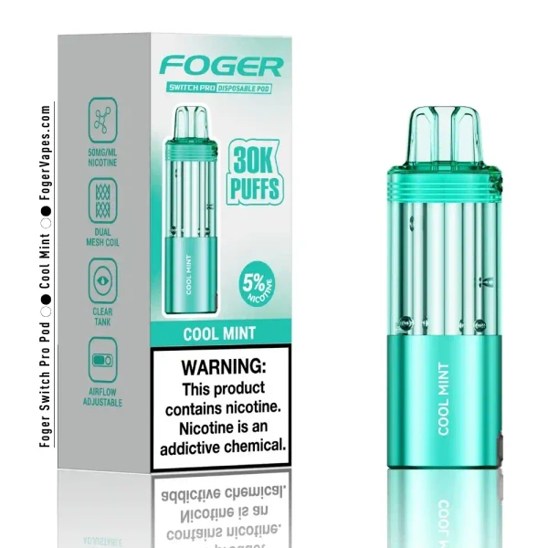 Foger Switch Pro Nixodine 19ml Pods - 30000 Puffs 5% - 5ct Foger Disposables The Cloud Supply