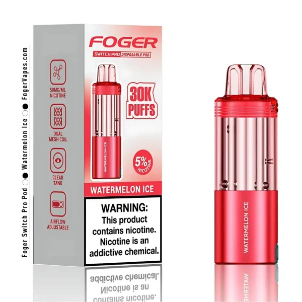 Foger Switch Pro Nixodine 19ml Pods - 30000 Puffs 5% - 5ct Foger Disposables The Cloud Supply