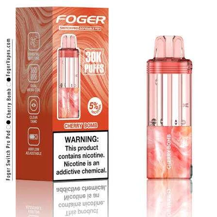 Foger Switch Pro Nixodine 19ml Pods - 30000 Puffs 5% - 5ct Foger Disposables The Cloud Supply