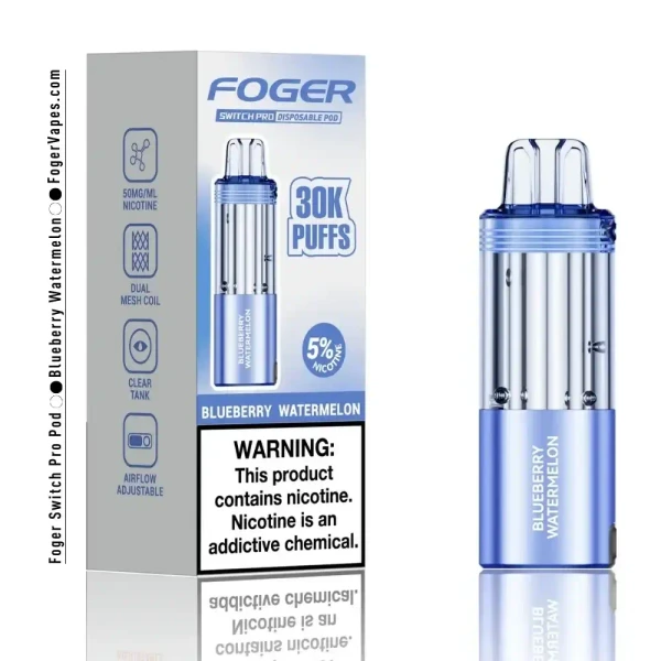  Foger Switch Pro Nixodine 19ml Pods - 30000 Puffs 5%  - 5ct  at The Cloud Supply