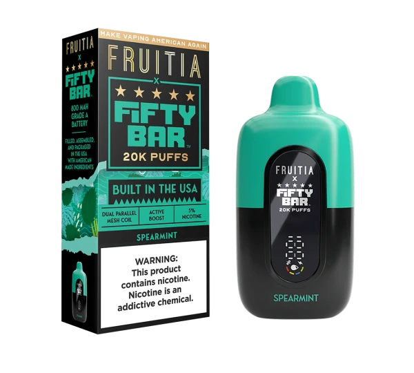 Fifty Bar X Fruitia Nixodine Disposable 20000 Puffs - 5pk 16ml