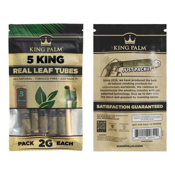 King Palm Natural Cones KS 8pk 5ct