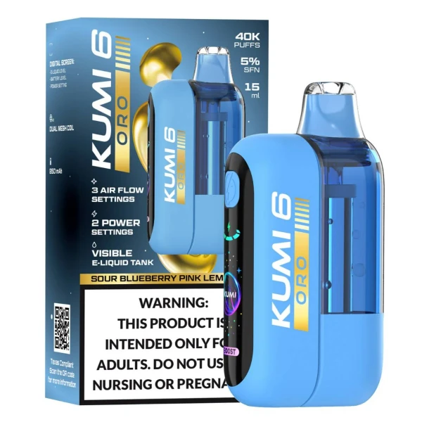 Kumi Oro Disposable 40000 Puffs 5% 15ml 5pk