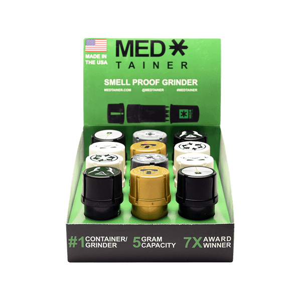  Medtainers Smell Proof Grinders 12ct  at The Cloud Supply