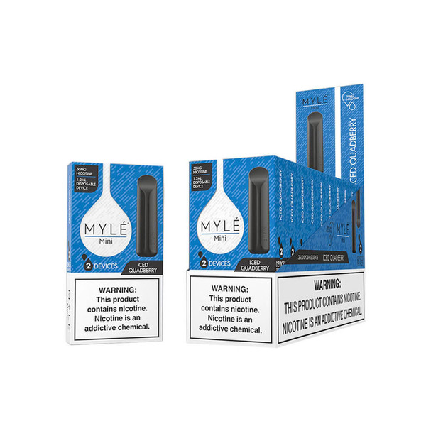 Myle Mini Disposable Device 2ct - 5% 320 Puffs - 10pk  at The Cloud Supply