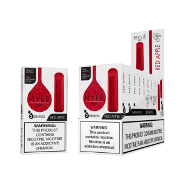 Myle Mini Disposable Device 2ct - 5% 320 Puffs - 10pk  at The Cloud Supply