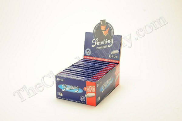 Smoking Smoking Rolling Papers Blue King Size Tips at The Cloud Supply