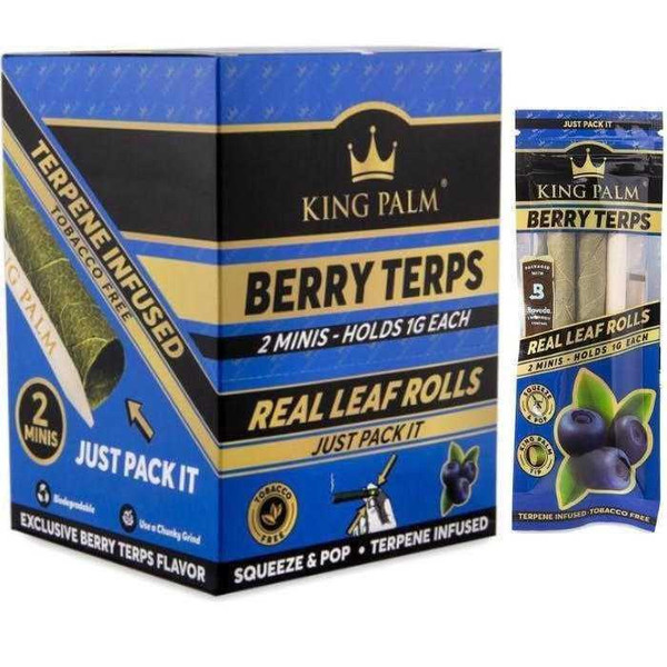 King Palm Mini Cones Berry Terps 20pk - 2 Per Pack King Palm Smoke Shop The Cloud Supply
