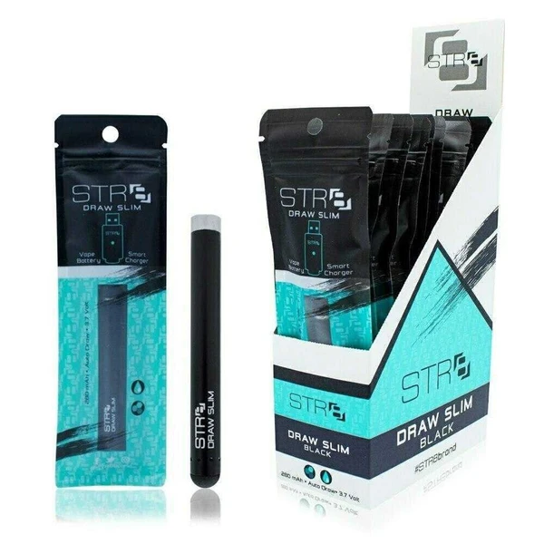  STR8 Battery Draw Slim With Charger (510 Battery)  at The Cloud Supply