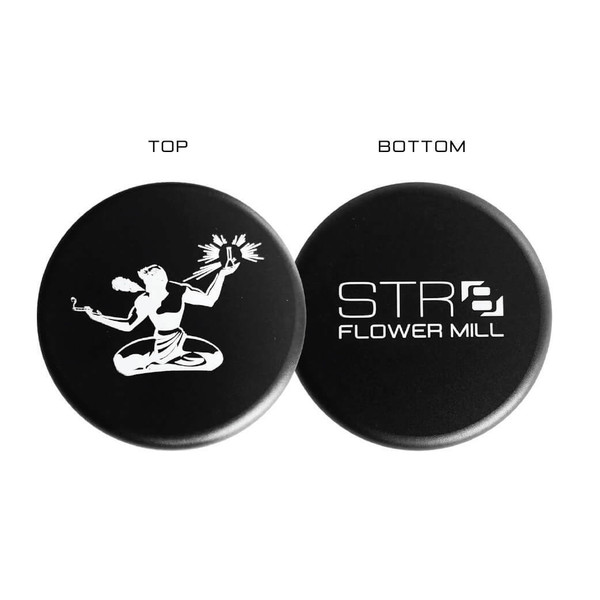 STR8 STR8 Flower Mill 4pc 53mm Black/Grey Grinder at The Cloud Supply