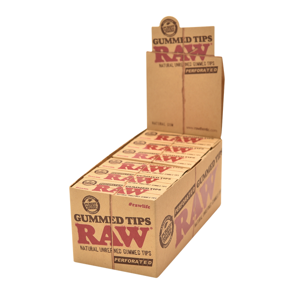 RAW RAW Perforated Gummed Tips - 24pk at The Cloud Supply