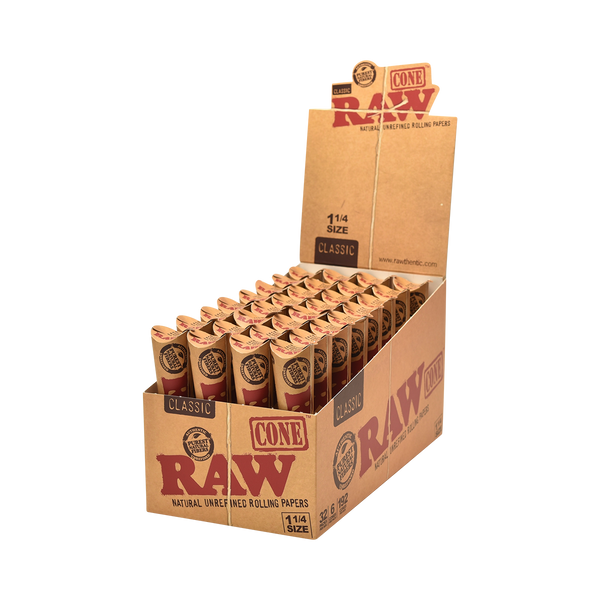 RAW RAW Classic Cones 1 1/4 1.25 6ct - 32pk at The Cloud Supply