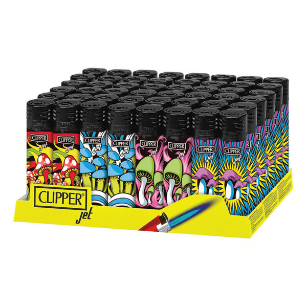 Clipper Clipper Lighters 48ct Display - Jet Flame Mushroom at The Cloud Supply