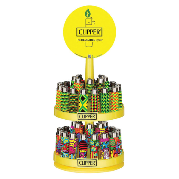 Clipper Clipper Lighters Cover Design Display - 2 Tier Pop Cover 1 Carousel Display 48 at The Cloud Supply