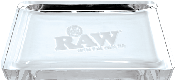 RAW Raw Crystal Glass Rolling Tray at The Cloud Supply