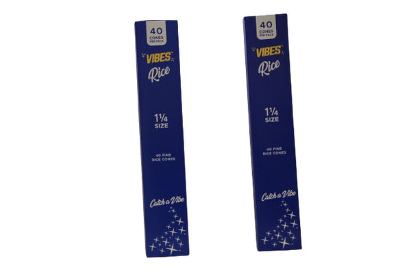Vibes Vibes Rice Cones 1 1/4 Display - 40ct - 8pk at The Cloud Supply