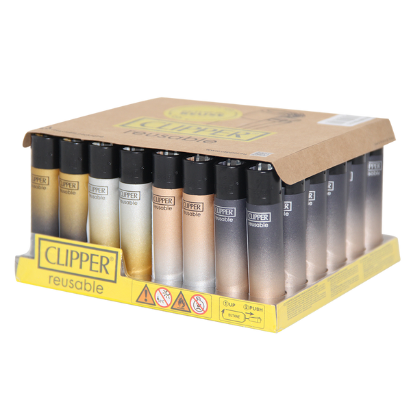 Clipper Lighters 48ct - Metallic Gradient 5  at The Cloud Supply